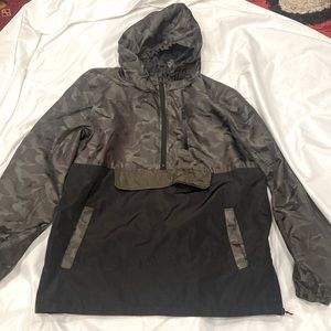 Civil Sektor hooded camouflage 1/4 zip jacket